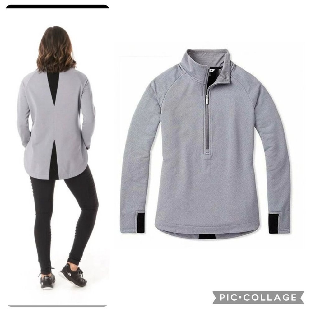 Smartwool Women's Merino‎ Wool Poly Blend Sport Fleece 1/2 Zip Size Medium